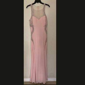 catchet pink ball gown